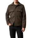 Rodd & Gunn Windsoe Virgin Wool Blend Trucker Jacket In Green