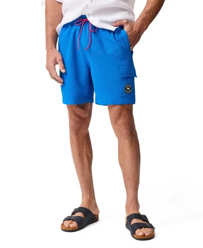 Rodd & Gunn Winterton River Seersucker Swim Trunks In Blue