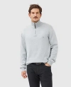 Rodd & Gunn Cashmere Merino Half-zip Sweater In Sky