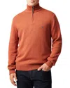 Rodd & Gunn Rodd And Gunn Merrick Bay Quarter-zip Sweater In Orange