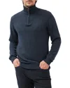 Rodd & Gunn Rodd And Gunn Merrick Bay Quarter-zip Sweater In Ink