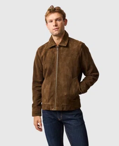 Rodd & Gunn Miro Bay Leather Jacket In Brown