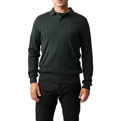 Rodd & Gunn Murdoch Merino Wool Polo In Green