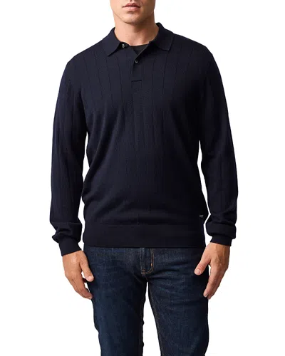 Rodd & Gunn Murdoch Textured Wool Polo Sweater In Multi