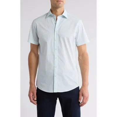 Rodd & Gunn Ness Street Short Sleeve Button-up Shirt In Gray