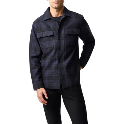 Rodd & Gunn Netherton Plaid Shirt Jacket In Blue