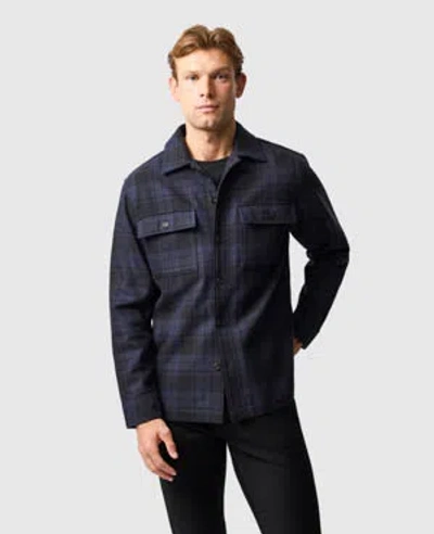 Rodd & Gunn Netherton Plaid Shirt Jacket In Blue