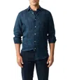 Rodd & Gunn North River Slim Fit Printed Linen Shirt In Blue