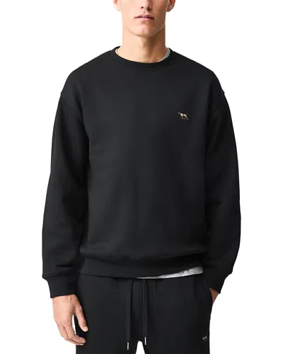Rodd & Gunn Otago Fleece Crewneck Sweatshirt In Black