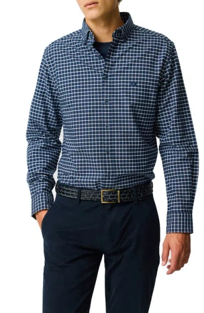 Rodd & Gunn Oxford Valley Check Sports Fit Shirt In Blue
