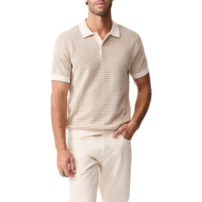 Rodd & Gunn Oyster Island Texture Polo In Brown