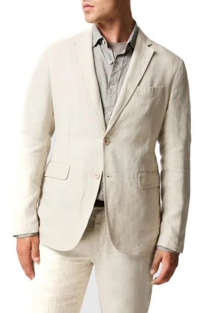 Rodd & Gunn Campbell Island Resort Linen Jacket In Neutral