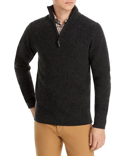 Rodd & Gunn Robbies Road Quarter Zip Sweater In Jungle