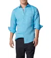 Rodd & Gunn Men's Linen Coromandel Sports Fit Shirt In Blue