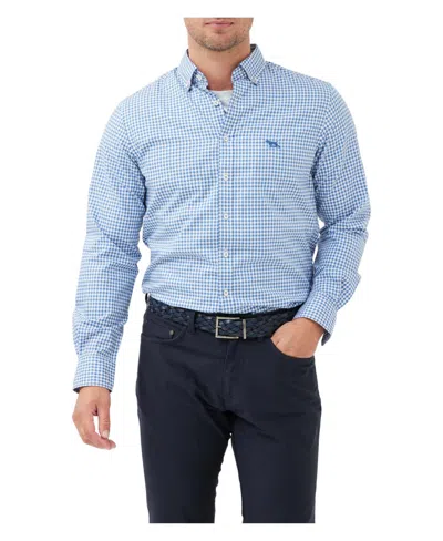 Rodd & Gunn Gunn Check Oxford Sports Fit Shirt In Blue
