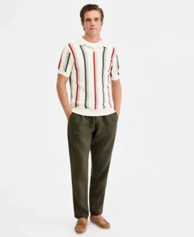 Rodd & Gunn Rodd Gunn Mens Royce Hill Knit Polo Shirt Linen Resort Pants Gunn T Shirt Victoria Loafers In White