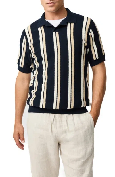 Rodd & Gunn Royce Hill Johnny Collar Polo In Blue