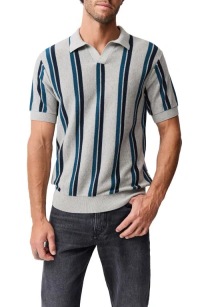 Rodd & Gunn Royce Hill Johnny Collar Polo In Gray
