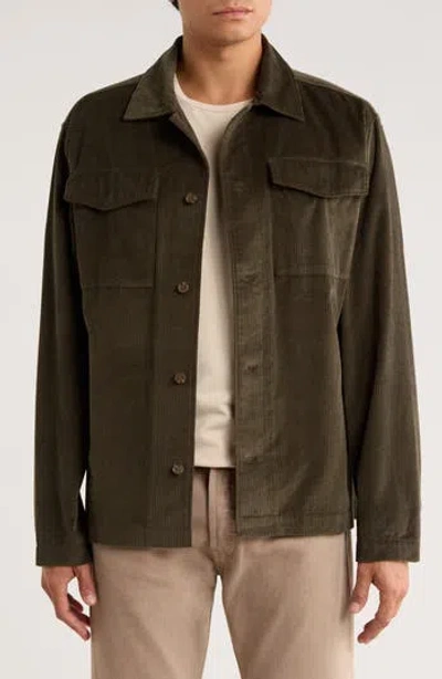 Rodd & Gunn Sandfly Bay Corduroy Shirt In Green