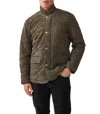Rodd & Gunn Savill Road Quilted Leather Jacket In Multi