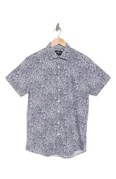 Rodd & Gunn Sherwood Downs Short Sleeve Cotton Button-up Shirt In Black