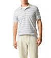 Rodd & Gunn Somes Island Stripe Cotton Polo In Blue