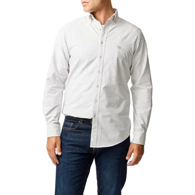 Rodd & Gunn Sports Fit Check Cotton Button-down Oxford Shirt In Gray