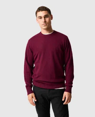 Rodd & Gunn Stewart Island Knit In Burgundy