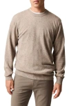 Rodd & Gunn Stewart Island Wool & Cahsmere Crewneck Sweater In Neutral