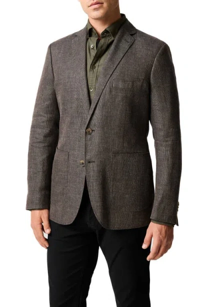 Rodd & Gunn The Cascades Slub Linen & Wool Sport Coat In Gray