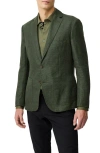 Rodd & Gunn The Cascades Slub Linen & Wool Sport Coat In Green