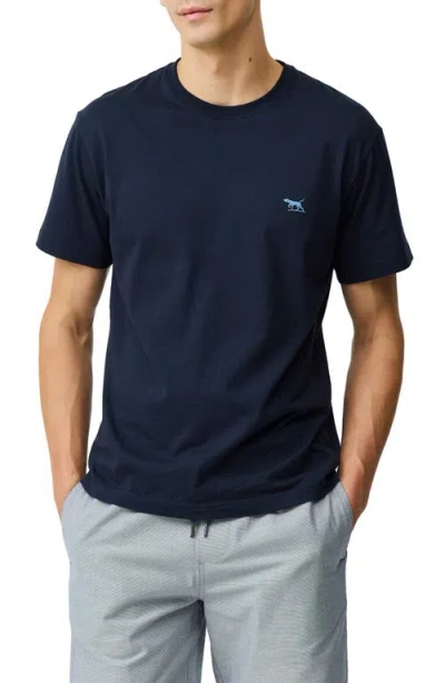 Rodd & Gunn The Gunn Tee 2.0 Sports Fit Cotton T-shirt In Blue