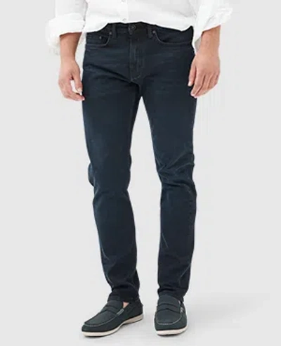 Rodd & Gunn Weston Straight Italian Denim In Blue Black