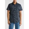 Rodd & Gunn Whyndam Short Sleeve Cotton Button-up Shirt In Blue