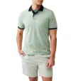 Rodd & Gunn Wilson Bay Stripe Cotton Polo In Green