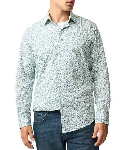 Rodd & Gunn Woodstock Downs Sports Fit Button Down Shirt In Green