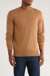 Rodd & Gunn Wool & Cashmere Crewneck Sweater In Brown