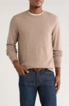 Rodd & Gunn Wool & Cashmere Crewneck Sweater In Neutral
