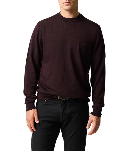 Rodd & Gunn York Bay Merino Wool Sweater In Burgundy