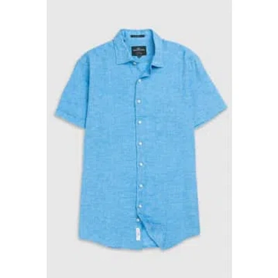 Rodd & Gunn - Palm Beach Short Sleeve Linen Shirt In Cobalt Lp6266 In Blue