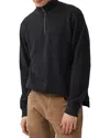Rodd & Gunn Alton Ave Quarter Zip Sweater In Asphalt