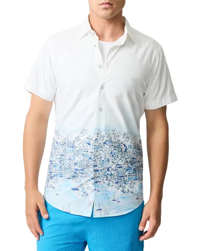 Rodd & Gunn Ashers Slim Fit Short Sleeve Shirt In Coconut