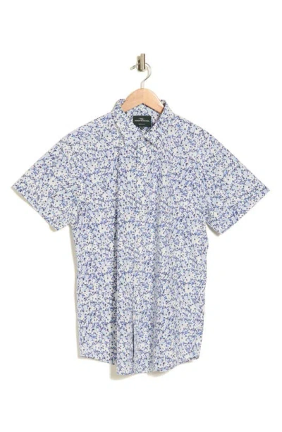 Rodd & Gunn Atley Short Sleeve Cotton Button-up Shirt In Blue