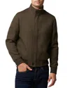 Rodd & Gunn Cambrian Twill Bomber Jacket In Olive