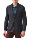 Rodd & Gunn Campbell Point Windowpane Plaid Sport Coat In Gray