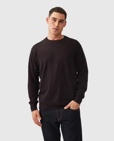 Rodd & Gunn Christchurch Knit In Black Fig