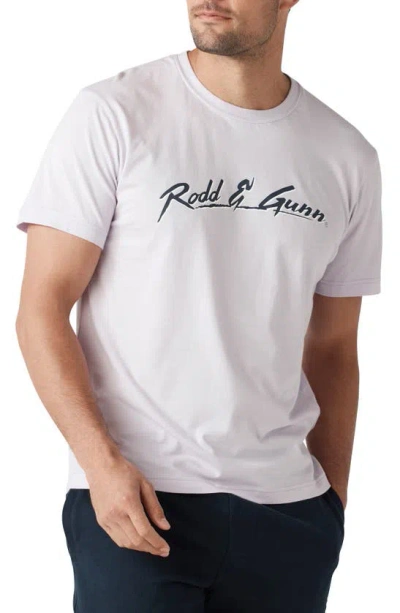 Rodd & Gunn Clandeboye Cotton Logo Tee In Lilac