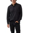 Rodd & Gunn Clinton Long Sleeve Pocket Polo In Black