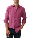 Rodd & Gunn Coromandel Linen Shirt In Berry