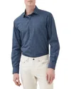 Rodd & Gunn Cove Road Leaf Print Button-up Shirt In Ink